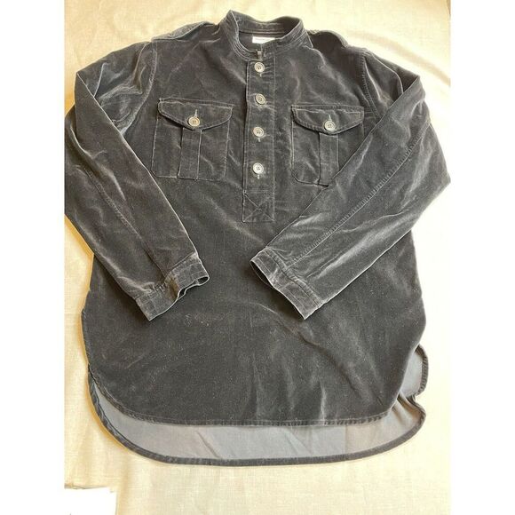 Dries Van Noten Black Velvet Tunic Mens Size  M 48 - Picture 12 of 12